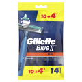 Maszynki Gillette jednorazowe dla mężczyzn Blue II Plus 14 sztuk