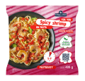 spicy shrimp pikantne krewetki na makaronie, 400g family fish