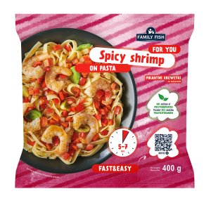 Spicy shrimp pikantne krewetki na makaronie, 400 g family fish