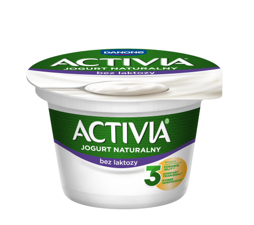 activia jogurt naturalny bez laktozy 165g