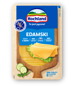 hochland ser żółty edamski w plastrach 135 g