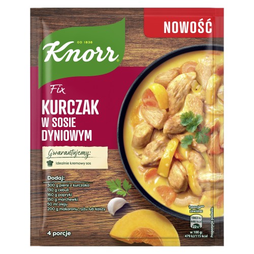 knorr fix kurczak w sosie dyniowym 49g