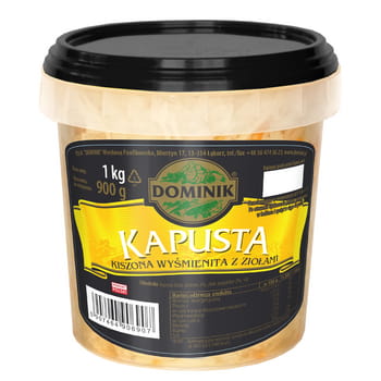 Kapusta kiszona wyśmienita z ziołami 1 kg dominik a14835fb30618529b6c727513d7a6593