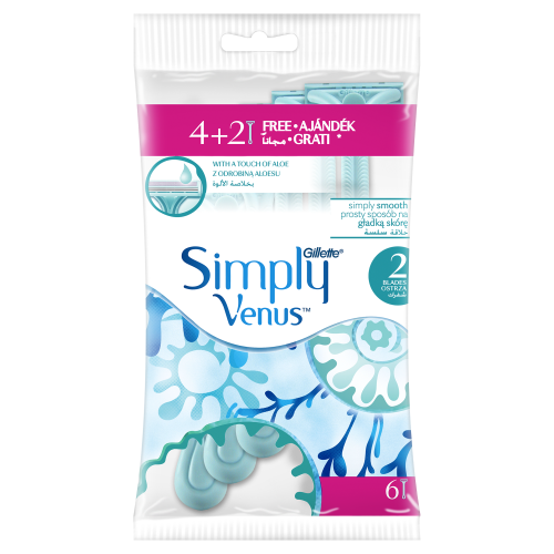 Maszynki Gillette jednorazowe Venus 2 Simply 4+2 sztuki