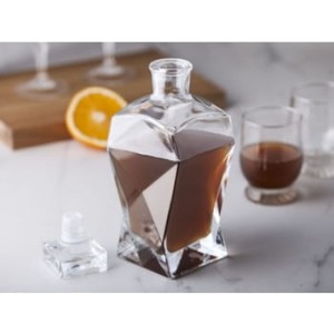 Karafka szklana łamana 0,75 l