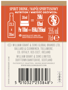 'Grant's Summer Orange 35% 700 ml