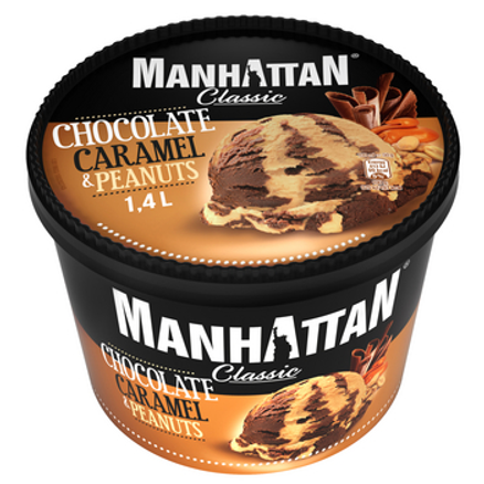 Manhattan lody Classic Czekolada Karmel Orzechy 1,4 l Manhattan lody Classic Czekolada Karmel Orzechy 1,4 l