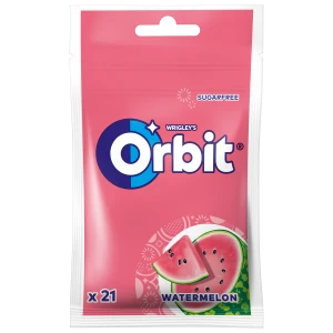 orbit watermelon guma do żucia bez cukru 29 g (21 drażetek)