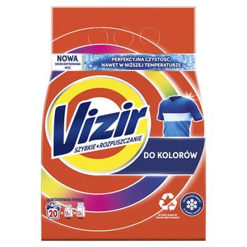 vizir szybkie rozpuszczanie do kolorów proszek do prania 20 prań 1,1 kg ab9f222852be03d250ceed0127732f4f