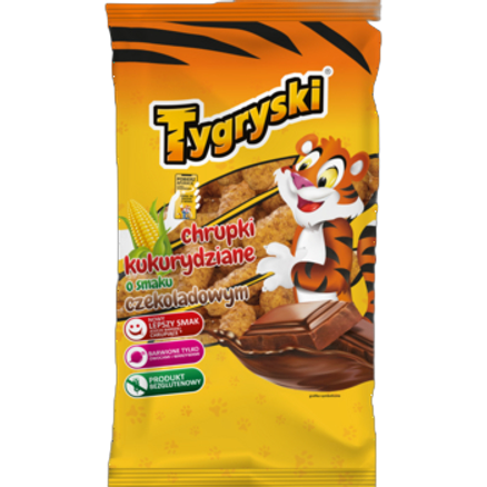 Tygryski chrupki kukur/czek 70 g tygryski chrupki kukur/czek70g