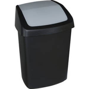Kosz na śmieci Swing Top Czarny/ srebrny 25L Curver