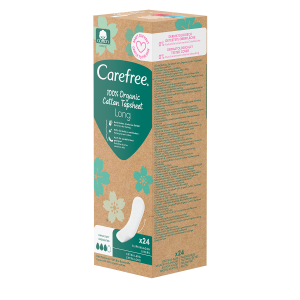 carefree® plus long organic 24 szt.