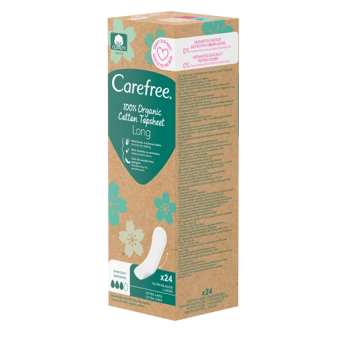 carefree® plus long organic 24 szt.