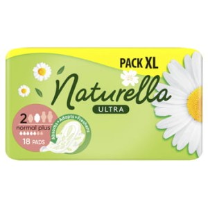 naturella ultra normal plus podpaski ze skrzydełkami, 18sztuk