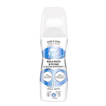 emu sport line - biała pasta w płynie do butów sportowych (whitener and renovator) - 75 ml 9cee9cc301f7580f0274f2dde31b7b43