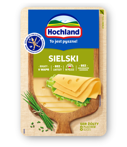 hochland ser żółty sielski w plastrach 135 g