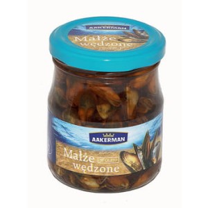 Małże wędzone w oleju 200 g aakerman