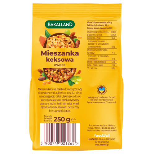mieszanka keksowa 250g bakalland