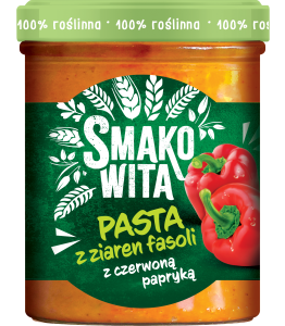 Smakowita pasta z ziaren fasoli z czerwoną papryką 180 g