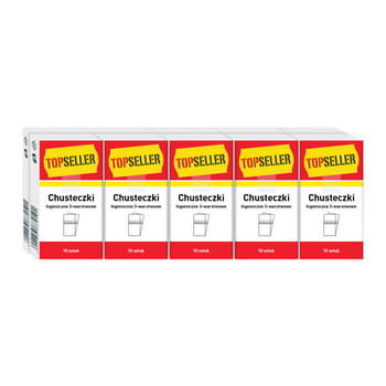 topseller chusteczki higieniczne 3-warstwowe 10x10 szt. ae52507a1a5a6f543ad0a83c90f9b5e1