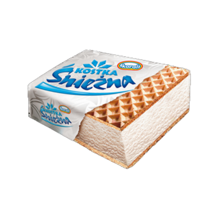 Koral lody o smaku śmietankowym kostka śnieżna 180 ml Koral lody o smaku śmietankowym kostka śnieżna 180 ml