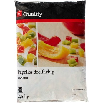 Tgq papryka 3 kolory kostka 2,5 kg tgq papryka 3 kolory kostka 2,5kg