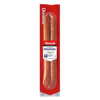 kiełbasa podwawelska z szynki 400 g olewnik a99e48e2ec6916cbe164a1eca26e916c