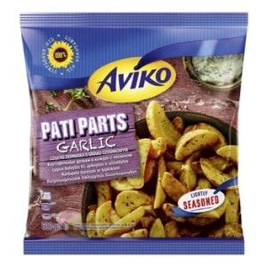 Aviko cząstki ziemniaka o smaku czosnkowym pati parts garlic 600 g