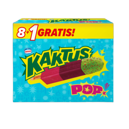 Nestle kaktus lody multipak pop pink 9x45 ml NESTLE KAKTUS Lody Multipak POP Pink 9x45ml