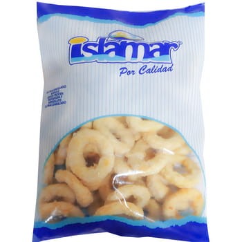 Myfood pierścienie panierowanie z kałamarnicą formowane, wstępnie podsmażone, głęboko mrożone, z połączonych kawałków kałamarnicy 1 kg 4aece6144cb62b76bd7f19a08d55e6a5