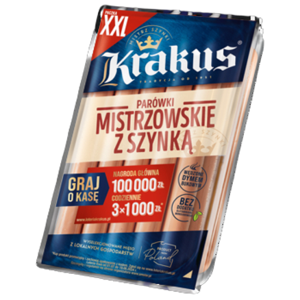 Parówki z szynki 440 g krakus parówki z szynki 440g krakus