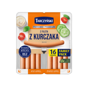 Parówki z fileta z kurczaka family pack 360 g tarczyński