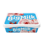 Big Milk Lody śmietankowo-truskawkowe 900 ml
