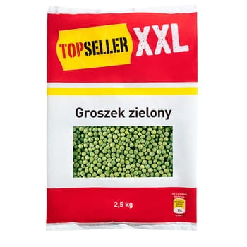 Topseller xxl groszek zielony 2,5 kg ea47c38bf6e8bdc16906103cd7e0b34d