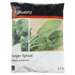 Tgq młody szpinak siekany w porcjach 2,5 kg.