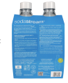 sodastream butelka fuse biała 1 l - dwupak