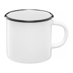 kubek emaliowany kremowy 11 cm emalia olkusz