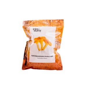 Kurki blanszowane drobno cięte, produkt głęboko mrożony 400 g leśne skarby