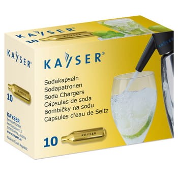 Naboje do syfonu do wody gazowanej 10 szt. kayser f98bfacb85f8e925119259e75f703b33