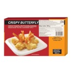 myfood krewetka biała (litopenaeus vannamei) 26-30 szt./lb panierowana butterfly, głęboko mrożona 500 g