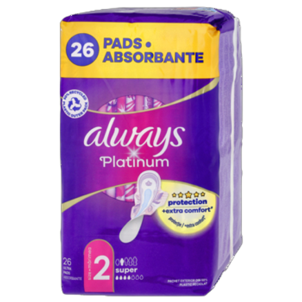 always platinum super podpaski ze skrzydełkami, 26 sztuk always platinum super podpaski ze skrzydełkami, 26 sztuk
