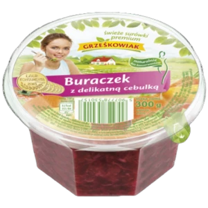 Surówka buraczek z delikatną cebulką polska 300 g grześkowiak