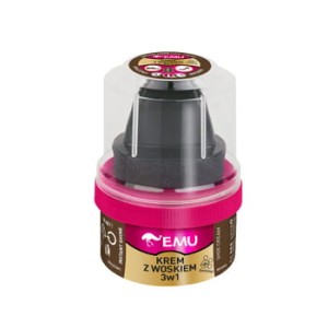 Emu krem z woskiem do butów 3w1 (instant shine shoe wax cream) - brązowy 50 ml