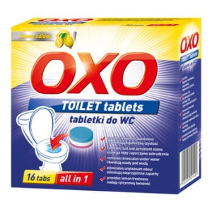 oxo tabletki do czyszczenia toalet lemon 25 g x 16 tabs