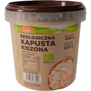 Ekologiczna kapusta kiszona polska 1 kg małgorzata kałużna