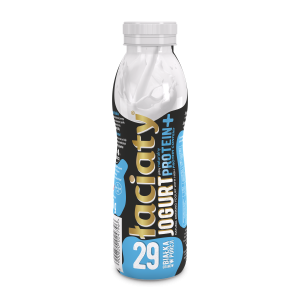Jogurt łaciaty pitny nat.protein plus butelka pet 360 g sm mlekpol
