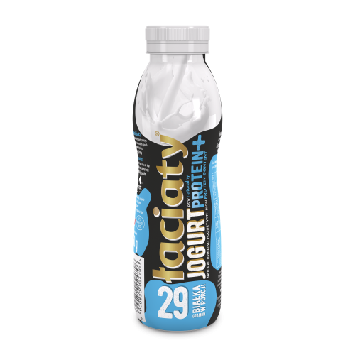 jogurt łaciaty pitny nat.protein plus butelka pet 360g sm mlekpol
