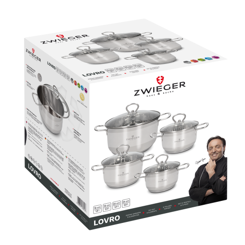 zestaw garnków 8 el. lovro zwieger