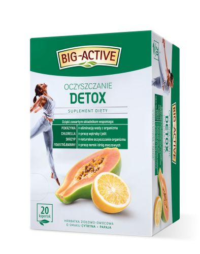 Big-active - detox oczyszczanie. (suplement diety), (20 torebek x 2 g), 40 g big-active - detox oczyszczanie. (suplement diety), (20 torebek x 2g), 40g