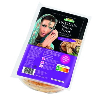 naan chlebek w stylu indyjskim pszenny z czosnkiem i kolendrą mestemacher 240 g 7868ec9d1ec5d82f2e43a95c4d5672bc